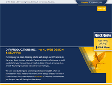 Tablet Screenshot of dfiproductions.com